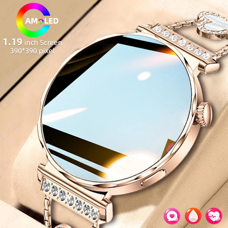 Smartwatch Custom - LIGE Роскошные Смарт-часы для женщин AMOLED