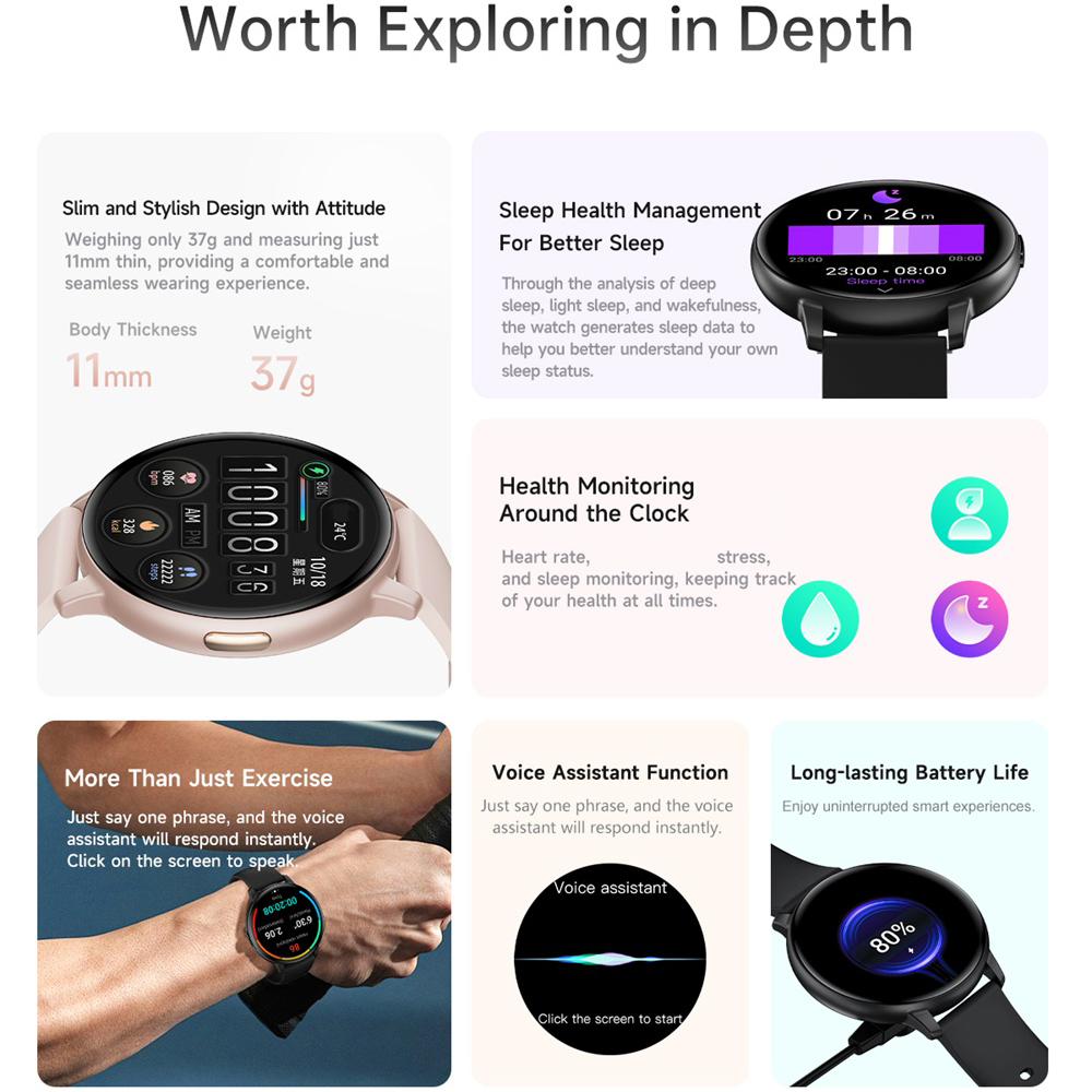 Умные часы для женщин, спортив – обзор и цена Smartwatch Custom