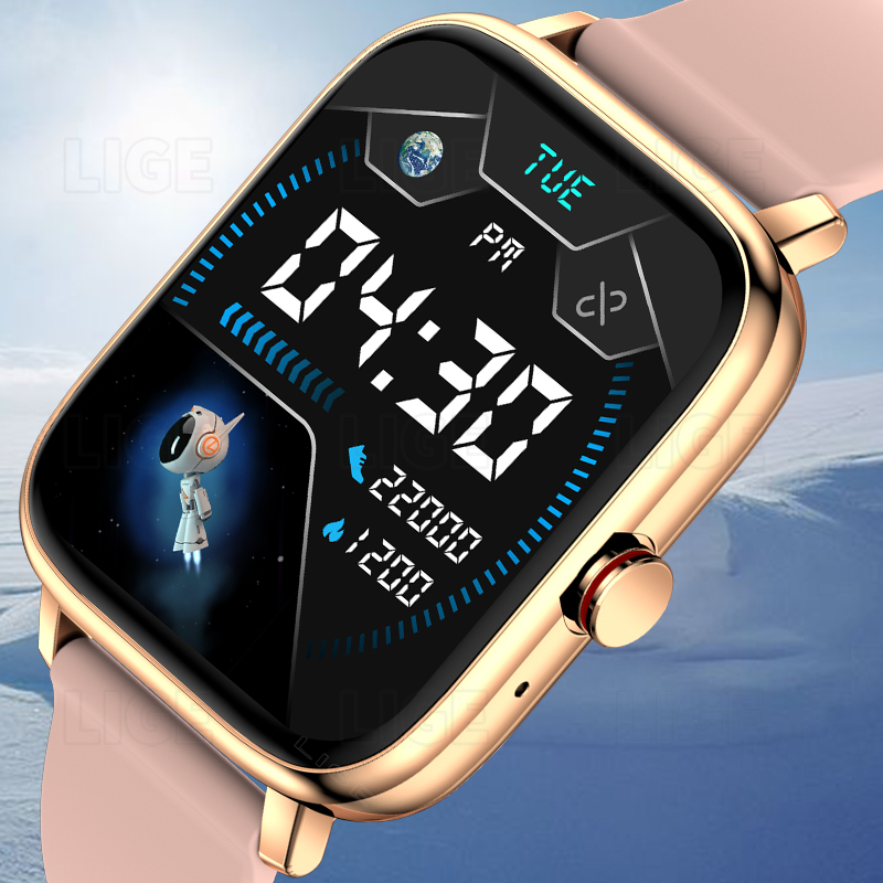 Умные часы LIGE для женщин и м – обзор и цена Smartwatch Custom