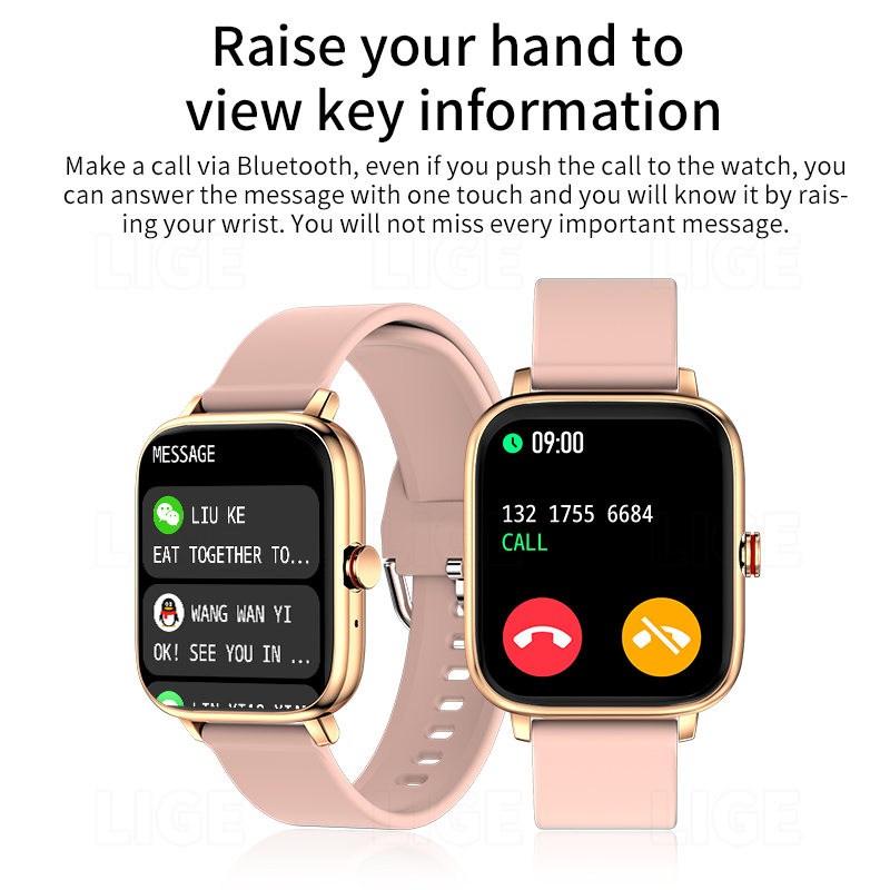 Умные часы LIGE для женщин и м – обзор и цена Smartwatch Custom